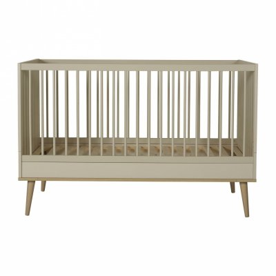 Lit bébé 70x140 cm évolutif en lit enfant flow argile et oak