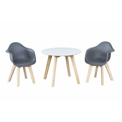 Lot de 2 chaises enfant grey