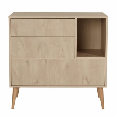Commode 3 tiroirs 1 niche cocoon natural oak