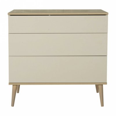 Commode 3 tiroirs flow argile et oak