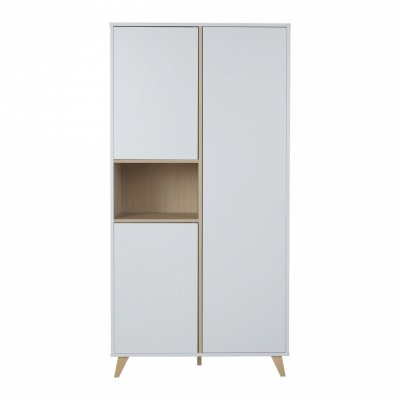 Armoire 3 portes 1 niche loft white