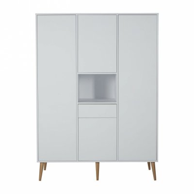 Armoire 4 portes 1 niche cocoon ice white