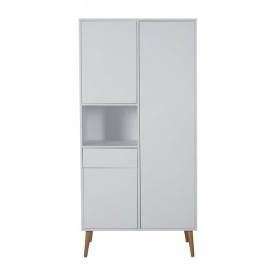 Armoire 3 portes 1 niche cocoon ice white
