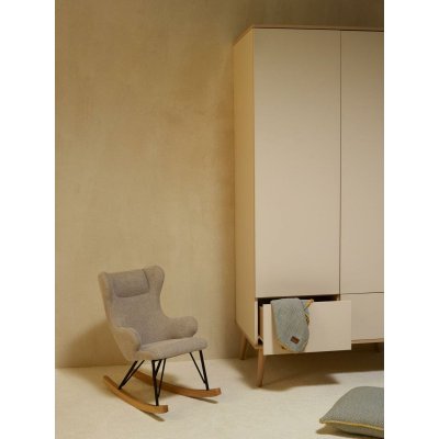 Armoire 2 portes flow argile et oak