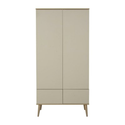 Armoire 2 portes flow argile et oak
