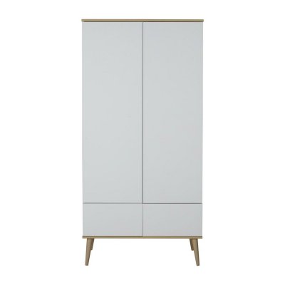 Armoire 2 portes flow white et oak