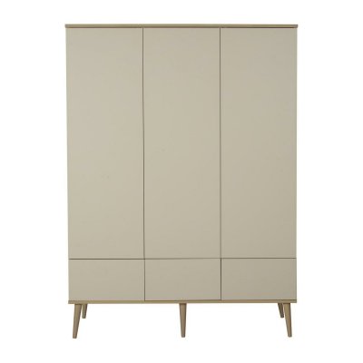 Armoire 3 portes flow argile et oak