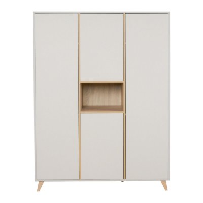 Armoire 4 portes 1 niche loft - argile