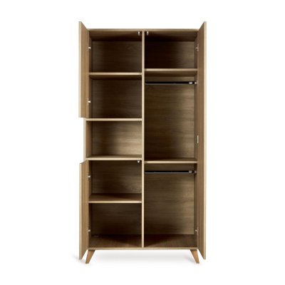 Armoire 3 portes 1 niche loft honey ash