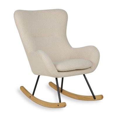Fauteuil d'allaitement basic bouclette beige