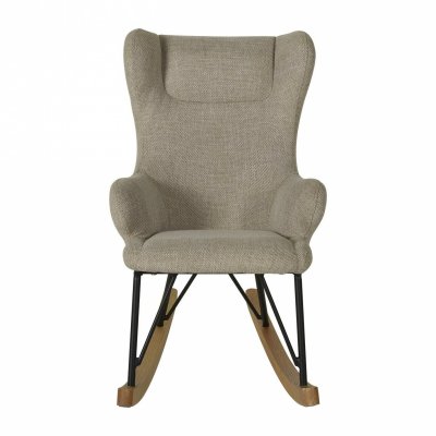 Fauteuil à bascule enfant luxe argile