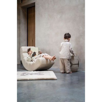 Fauteuil à bascule enfant teddy bouclettes