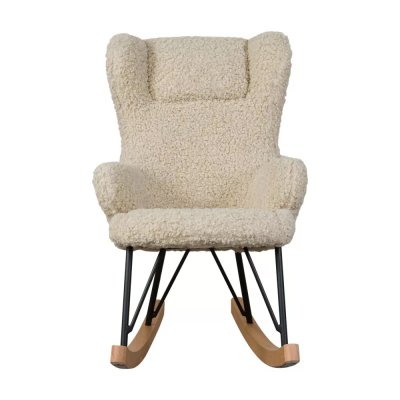 Fauteuil à bascule enfant luxe teddy bouclettes