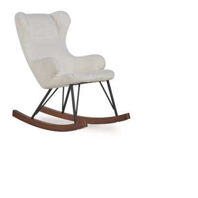 Fauteuil à bascule enfant luxe crème