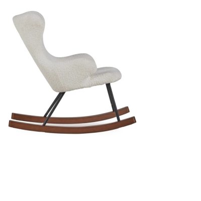 Fauteuil à bascule enfant luxe crème