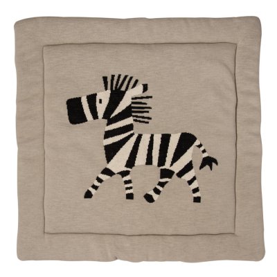 Tapis de parc tricot zebre 73 x 93 cm