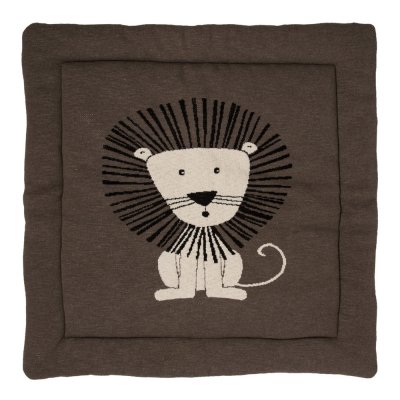 Tapis de parc tricot lion 100 x 100 cm