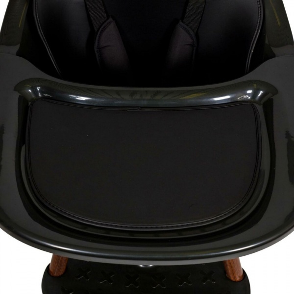 Chaise haute évolutive ultimo 3 luxe black et walnut Quax