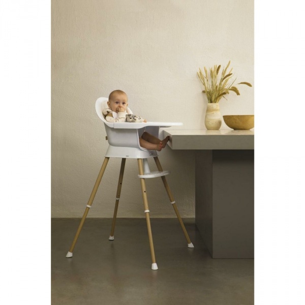Chaise haute évolutive ultimo 3 luxe white et naturel Quax