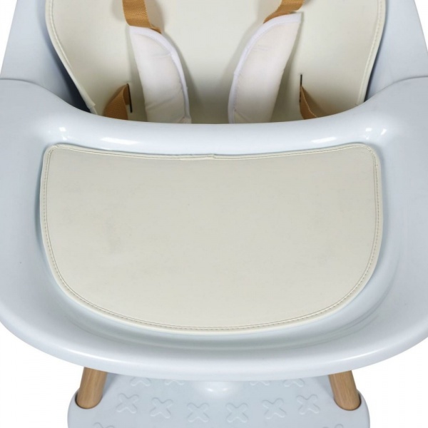 Chaise haute évolutive ultimo 3 luxe white et naturel Quax