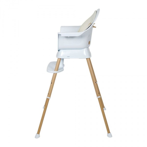 Chaise haute évolutive ultimo 3 luxe white et naturel Quax