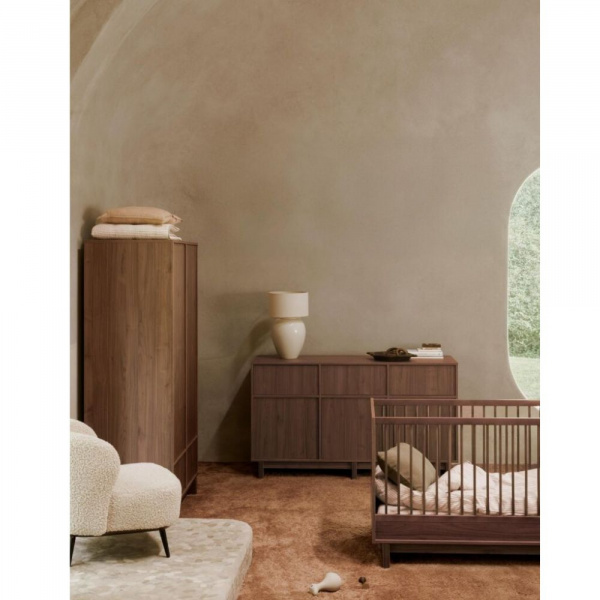 Lit bébé évolutif 70 x 120 cm kyo - walnut Quax