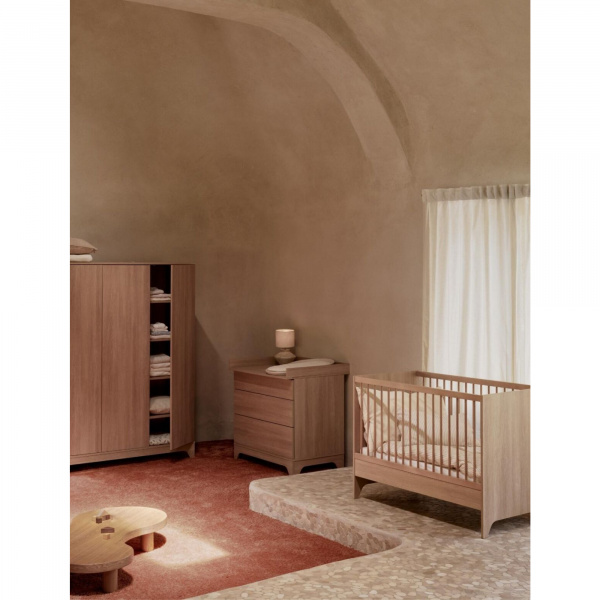 Lit bébé évolutif 120 x 60 cm tsugi - honey ash Quax