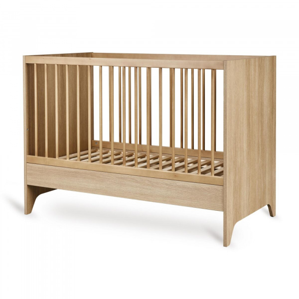 Lit bébé évolutif 120 x 60 cm tsugi - honey ash Quax