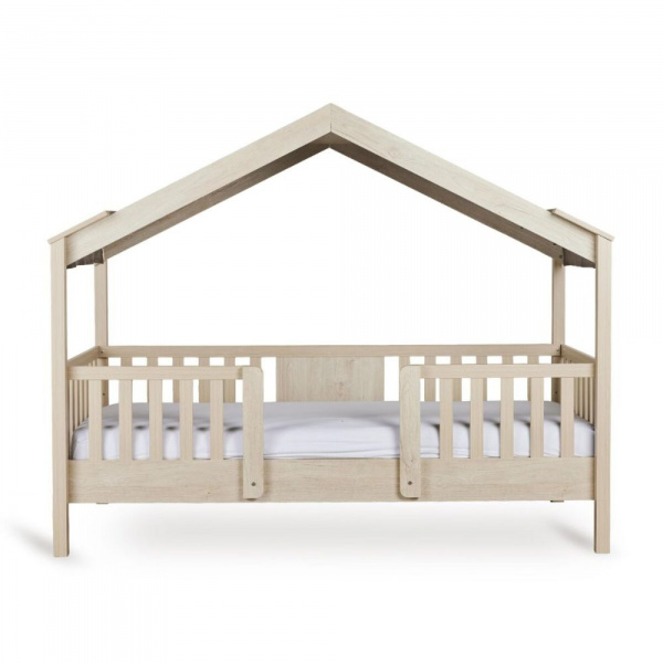 Pack lit cabane évolutif 90x200 cm avec toit chalet butter Quax