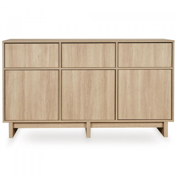 Chambre bébé trio kyo lit 70 x 140 cm + commode xl + armoire xl honey ash Quax