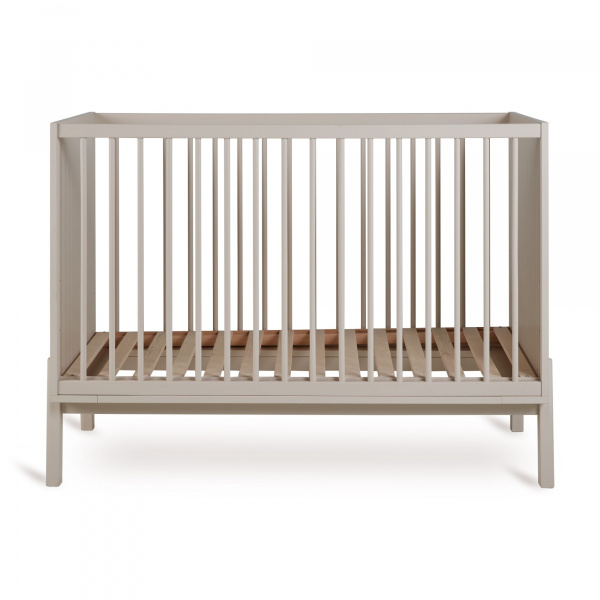 Chambre trio lit bébé 60x120 cm ashi argile+commode 3 tiroirs ashi argile avec plan à langer+armoire 2 portes ashi argile Quax