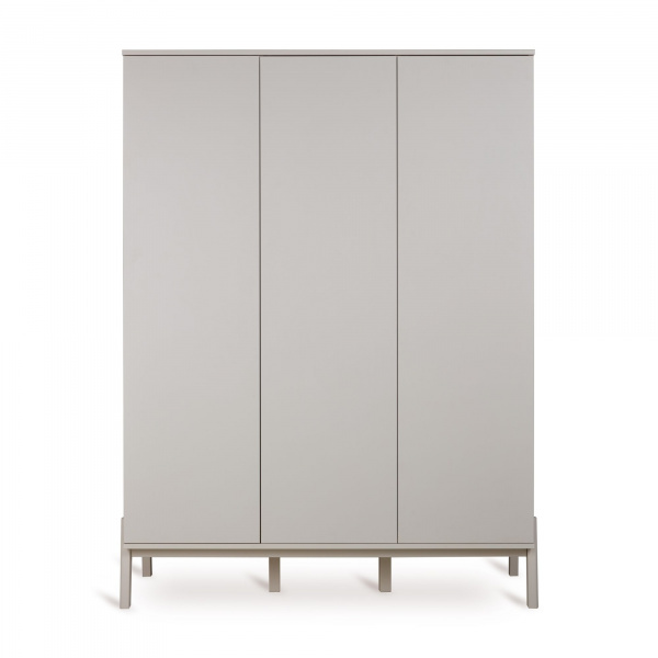 Chambre trio lit bébé 60x120 cm ashi argile+commode 3 tiroirs ashi argile avec plan à langer+armoire 3 portes ashi argile Quax