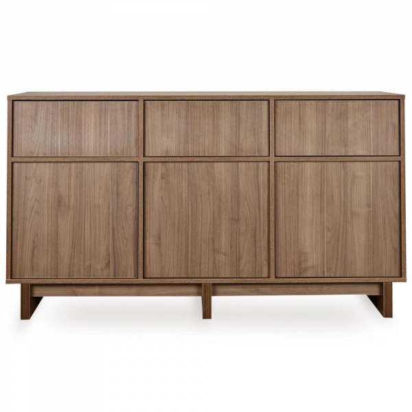 Chambre bébé trio kyo lit 70 x 120 cm + commode xl + armoire walnut Quax