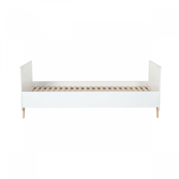 Chambre trio lit bébé 60x120 cm + armoire + commode avec plan à langer loft white Quax