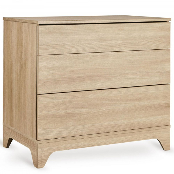 Chambre bébé duo tsugi lit 60 x 120 cm + commode honey ash Quax