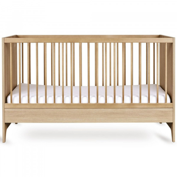 Chambre bébé duo tsugi : lit 70 x 140 cm + commode honey ash Quax