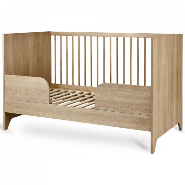 Chambre bébé duo tsugi : lit 70 x 140 cm + commode honey ash Quax
