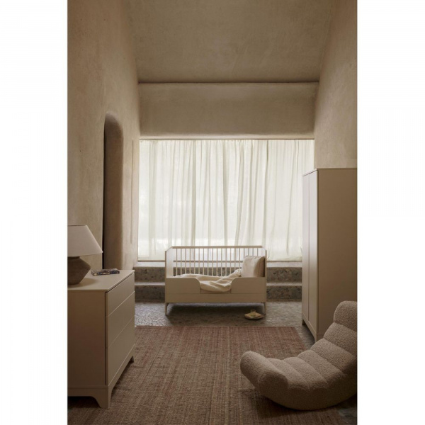 Chambre bébé duo tsugi lit 70 x 140 cm + commode butter Quax