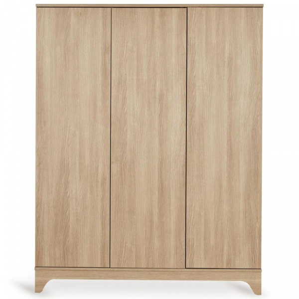 Chambre bébé trio tsugi lit 70 x 140 cm + commode + armoire xl honey ash Quax