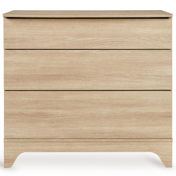 Chambre bébé trio tsugi lit 70 x 140 cm + commode + armoire xl honey ash Quax