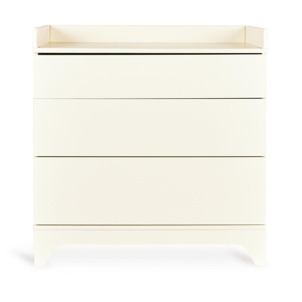 Chambre bébé duo tsugi lit 60 x 120 cm + commode avec plan à langer butter Quax