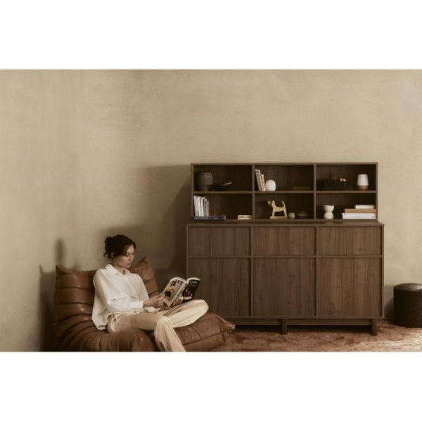 Chambre duo kyo lit bébé évolutif 70 x 140 cm + commode xl - walnut Quax