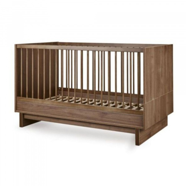 Chambre duo kyo lit bébé évolutif 70 x 140 cm + commode xl - walnut Quax