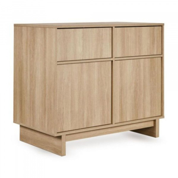 Chambre duo kyo lit bébé évolutif 70 x 140 cm + commode - walnut Quax