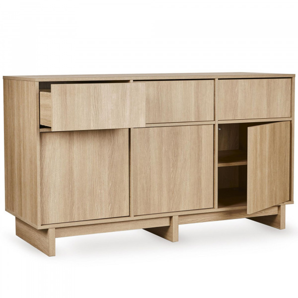 Chambre duo kyo lit bébé évolutif 70 x 120 cm + commode xl - honey ash Quax