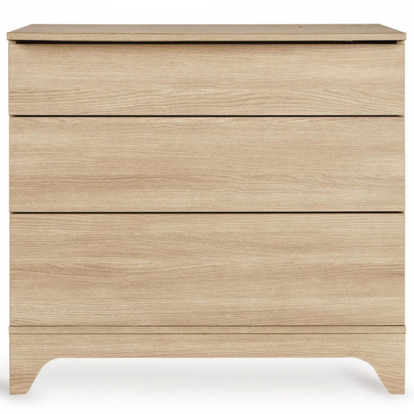 Chambre bébé trio tsugi lit 70 x 120 cm + commode + armoire xl honey ash Quax