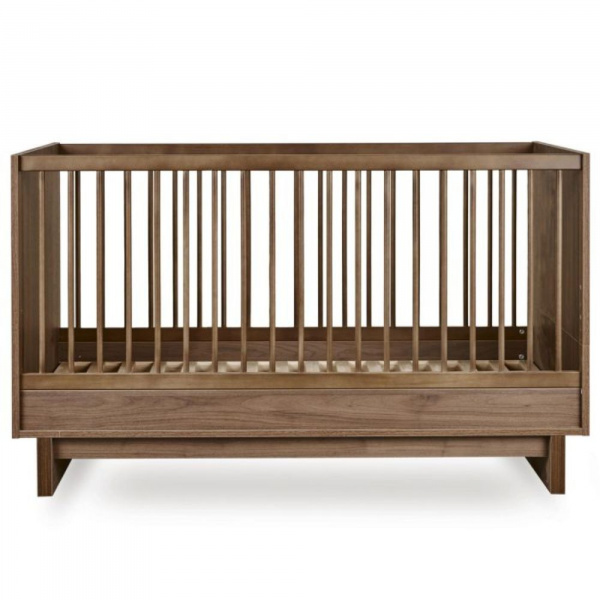 Chambre duo kyo lit bébé évolutif 70 x 140 cm + commode - walnut Quax