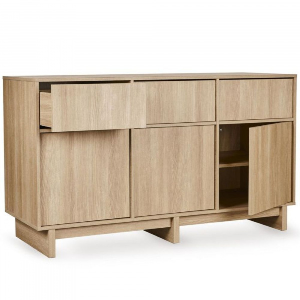 Chambre duo kyo lit bébé évolutif 70 x 140 cm + commode xl - honey ash Quax