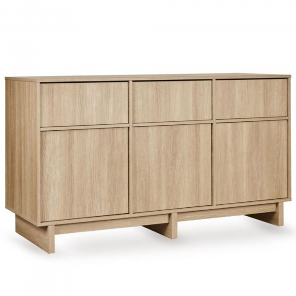 Chambre duo kyo lit bébé évolutif 70 x 140 cm + commode xl - honey ash Quax