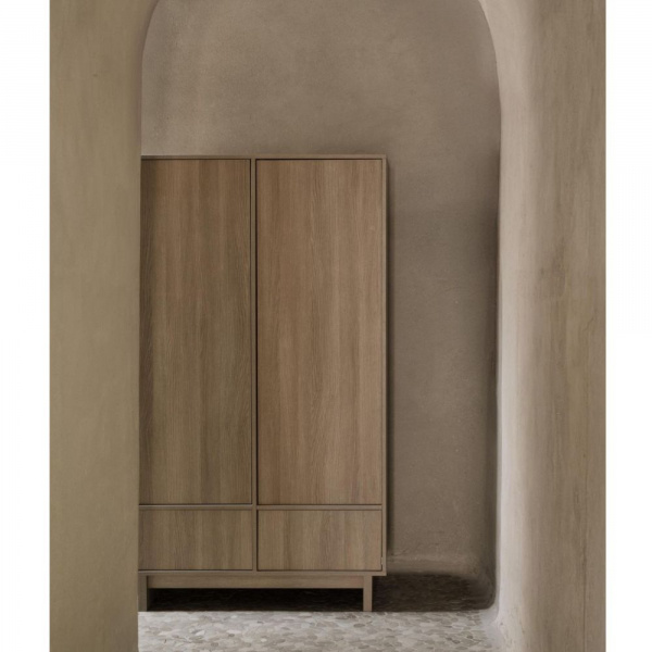 Chambre bébé trio kyo lit 70 x 140 cm + commode xl + armoire honey ash Quax